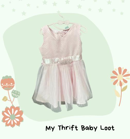 Like New pink party dress (4-5 years)